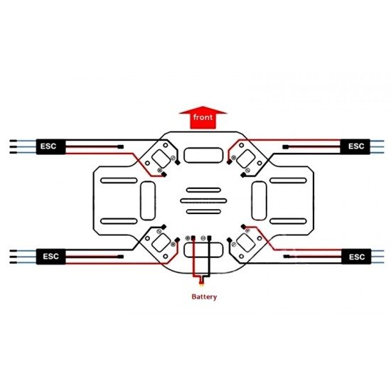 F450 Quadcopter Frame Board Centre Plates