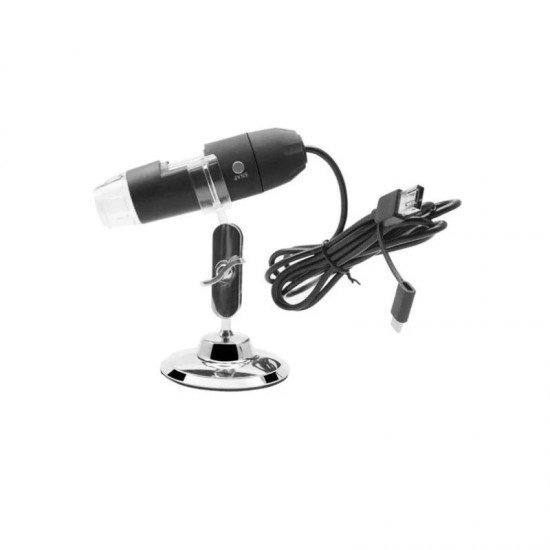 500X 3 in 1 USB Digital Microscope Camera Endoscope 8LED Magnifier with Stand 3-in-1 Type-c Electronic Magnifier Endoscope