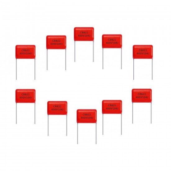 100nF 400V DIP Polyester Film Capacitor (Pack of 10)