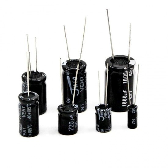 100uF 50V 20% Chip Type Aluminum Electrolytic Capacitor SMT-(pack of 5)