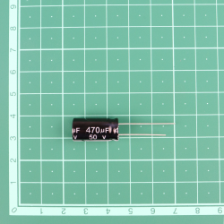 470 uF 50V Through Hole Electrolytic Capacitor (Pack of 10)