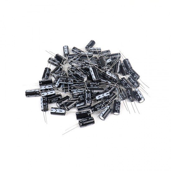 470uf 50V Through Hole 10×20 Electrolytic Capacitor (Pack of 250)