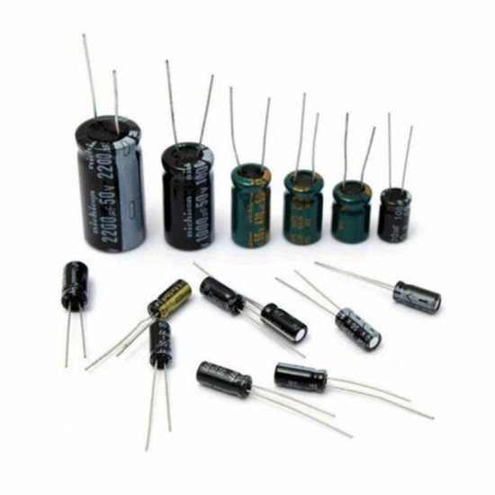 Aluminum Electrolytic Capacitor Assorted Kit – 12 Kinds 0.22-F-470-F