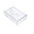 Raspberry Pi 2 and 3 Model B/B+ ABS Transparent Modular case