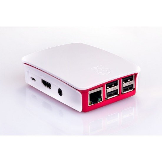 Official Raspberry Pi 3 Case of Raspberry Pi 3 Model B and B+ (Red-White)