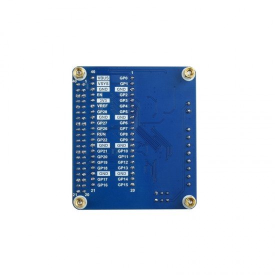Waveshare DC Motor Driver Module for Raspberry Pi Pico, Driving up to 4x DC Motors