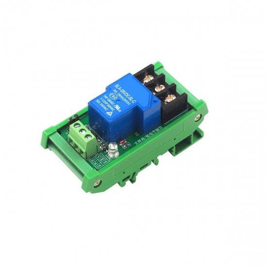 1 Channel Relay Module, 30A with Optocoupler, Isolation 5V Supports, High and Low Triger, （with Guide Rail）