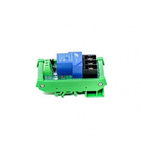 1 Channel Relay Module, 30A with Optocoupler, Isolation 24V Supports, High and Low Triger, （with Guide Rail