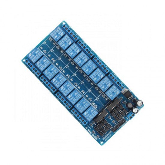 12V 16 Channel Relay Module with Light Coupling LM2576 Power Supply