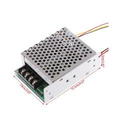 12V 24V 36V 40A PWM DC Motor Speed Controller Forward Reverse Adjustable Knob Switch Control Driver Digital Display with Case