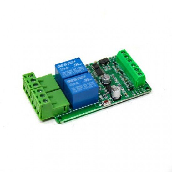12V Modbus RTU 2, Channels Relay Module, Input Optocoupler, Isolation RS485 MCU