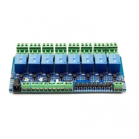 12V Modbus RTU 8, Channels Relay Module, Input Optocoupler, Isolation RS485 MCU
