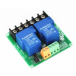 2 Channel Relay Module, 30A with Optocoupler, Isolation 5V Supports, High and Low Triger