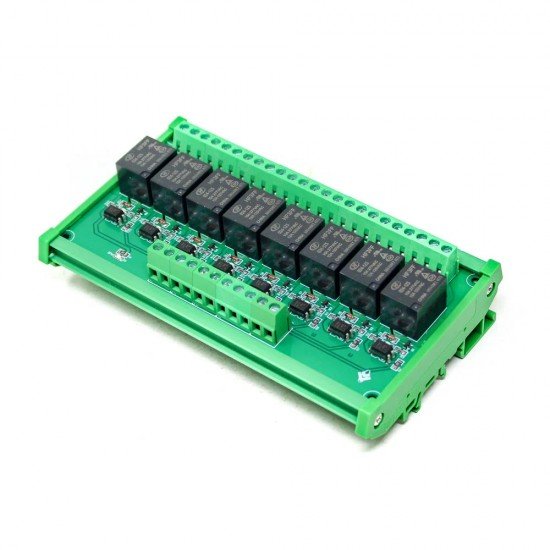 24V 8 Channels Relay, Module High and Low, Triggering Optocoupler, Isolation Relay Module, PLC Signal Amplifier, Board