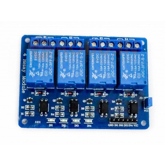 4 Channel Isolated 5V 10A Relay Module opto coupler For Arduino PIC AVR DSP ARM