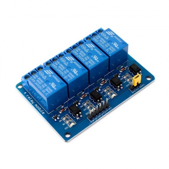 24V 4-Channel Relay Module (with Light Coupling)
