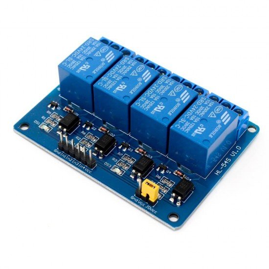 24V 4-Channel Relay Module (with Light Coupling)