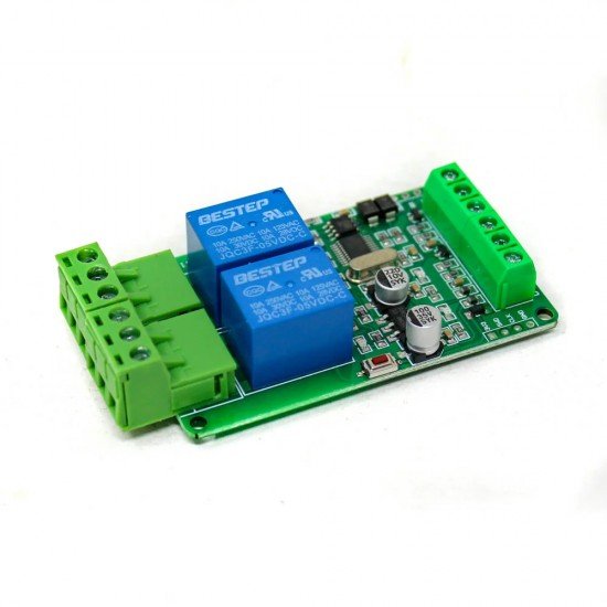 5V Modbus RTU 2, Channels Relay Module, Input Optocoupler, Isolation RS485 MCU