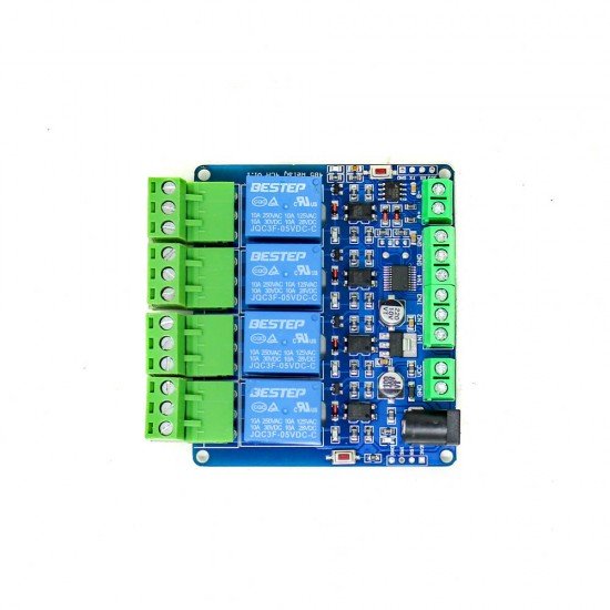 5V Modbus RTU 4, Channels Relay Module, Input Optocoupler, Isolation RS485 MCU for, Arduino