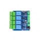 5V Modbus RTU 4, Channels Relay Module, Input Optocoupler, Isolation RS485 MCU for, Arduino