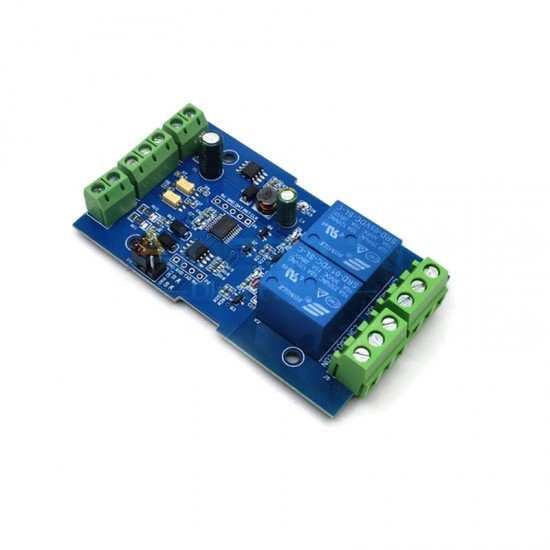 7-24V Modbus RTU 2, Channels Relay Module, RS485/TTL Anti-Reverse, Connection
