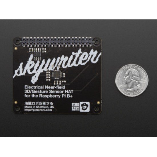 Pimoroni Skywriter HAT – 3D Gesture Sensor for Raspberry Pi RoHS Compliant