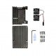 Aluminum Heat Sink Case with Double Fans for Raspberry Pi 4B – Black
