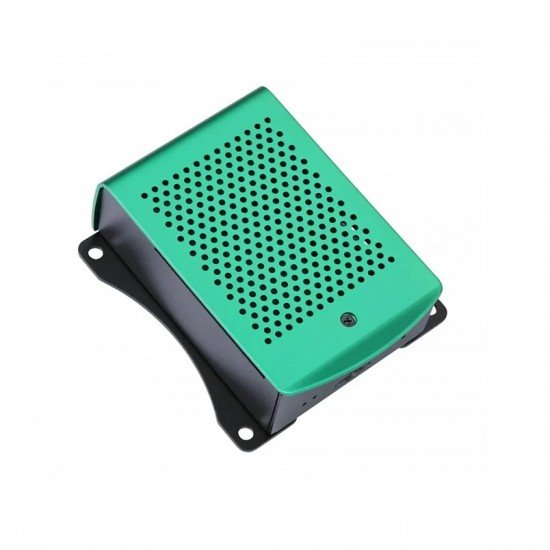 Green Metal Aluminum Case support fans for Raspberry 3B+/3B