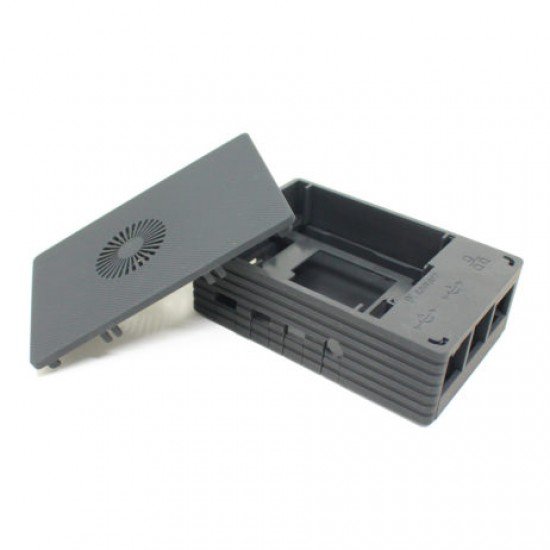 Raspberry 4B Black Injection Molding Premium Case Supporting 3007 Fans
