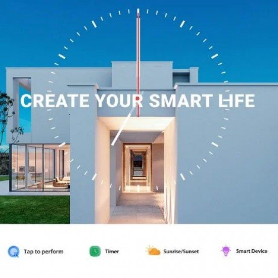 Sonoff RFR2 Smart Home WiFi Mobile Remote Control Siri/Alexa/Google Voice Control On/Off Switch 10A 433MHz Version