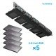 UCTRONICS 19″ 1U Raspberry Pi Rackmount, 2.5″ SSD Bracket Hold Up to 5 Raspberry Pi 4B Boards