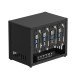 UCTRONICS Enclosure for Raspberry Pi Cluster Compatible with Pi 4B, 3B/3B+ House Up to 4 2.5″ SSD, Support PoE /PoE + HAT and Switch, 2 Cooling Fans