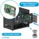 UCTRONICS Enclosure for Raspberry Pi Cluster Compatible with Pi 4B, 3B/3B+ House Up to 4 2.5″ SSD, Support PoE /PoE + HAT and Switch, 2 Cooling Fans