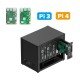 UCTRONICS Enclosure for Raspberry Pi Cluster Compatible with Pi 4B, 3B/3B+ House Up to 4 2.5″ SSD, Support PoE /PoE + HAT and Switch, 2 Cooling Fans