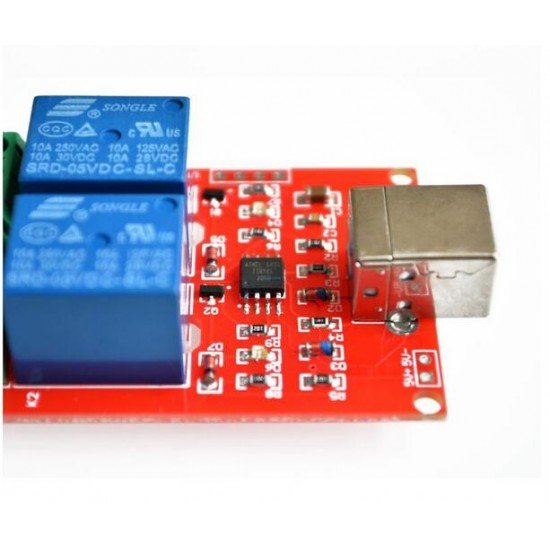 5V 2 channel USB PC Intelligent Control Relay Module