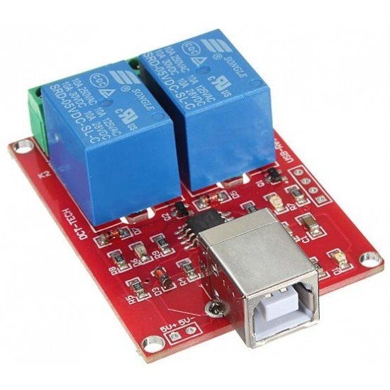 5V 2 channel USB PC Intelligent Control Relay Module