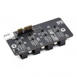 Waveshare Extended 4-Ch PCIe Gen 2 ×1 Expander Stable Performance Driver-Free