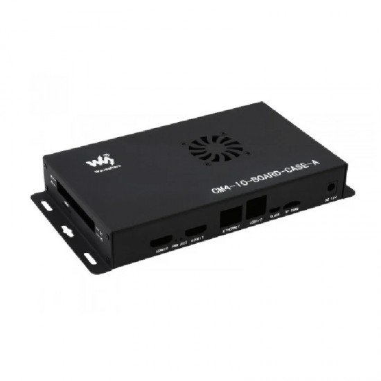 Waveshare Metal Box (A) for Raspberry Pi Compute Module 4 IO Board with Cooling Fan