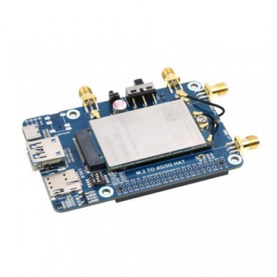 Waveshare RM500U-CN 5G HAT for Raspberry Pi Quad Antennas LTE-A Multi Band 5G/4G/3G
