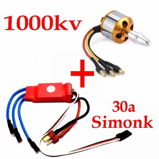 1000kv A2212 Brushless Motor with 30A ESC For RC Airplane / Quadcopter / Multirotor - TRC-02-506