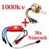 1000kv A2212 Brushless Motor with 30A ESC For RC Airplane / Quadcopter / Multirotor - TRC-02-506