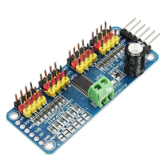 16 Channel PWM Servo Motor Driver I2C Module
