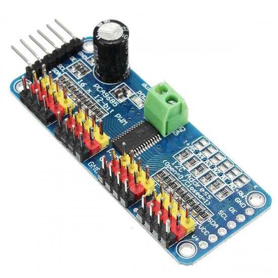 16 Channel PWM Servo Motor Driver I2C Module