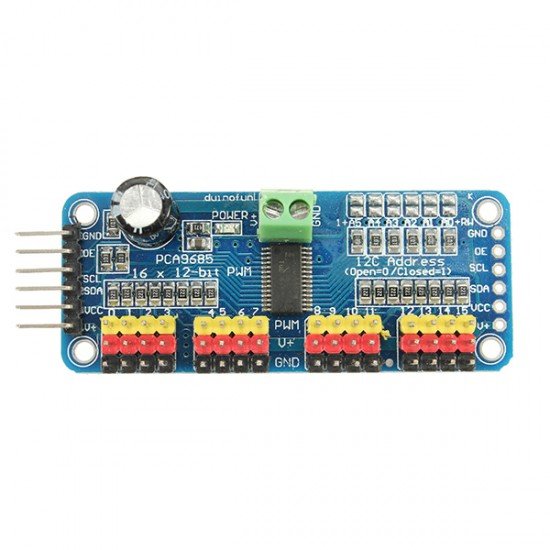 16 Channel PWM Servo Motor Driver I2C Module