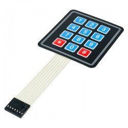 12 Keys 3x4 Matrix - Membrane Type Keypad