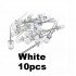 10pcs White Transparent LED Light Diode 5mm (Light Emitting Diod)