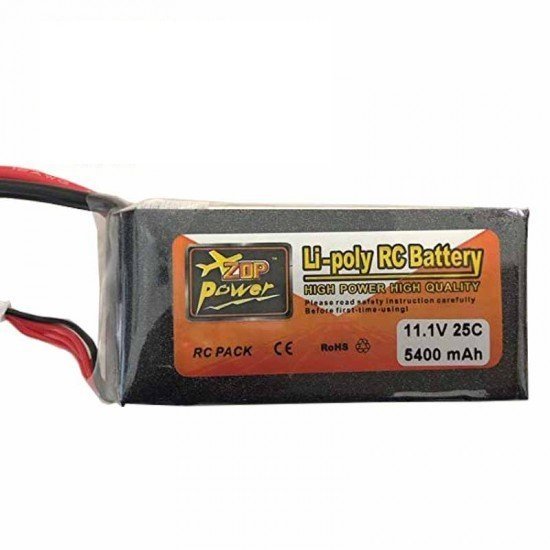 ZOP Power LiPo Battery 11.1V 5400MAH 3S 25C