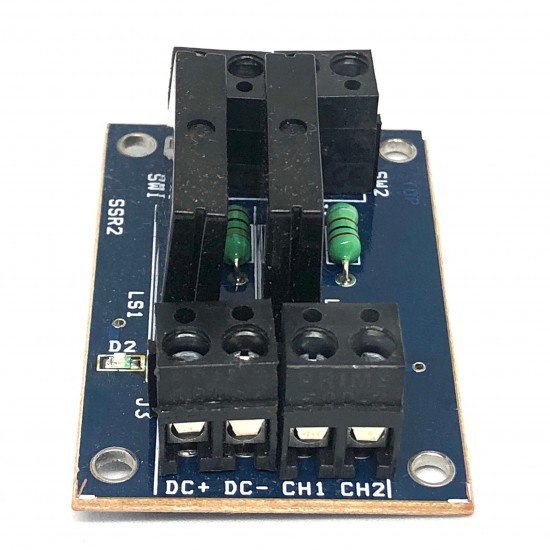 5V 2 Channel SSR Relay Module (Solid State Relay Module) with Fuse