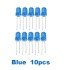 Blue LED 5mm Pack Of 10 (Light Emitting Diod)
