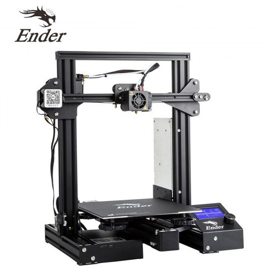Creality Ender 3 3d printer - 220x220x250mm Printing Size - Power Resume Function - MK10 Extruder - 1.75mm - 0.4mm Nozzle